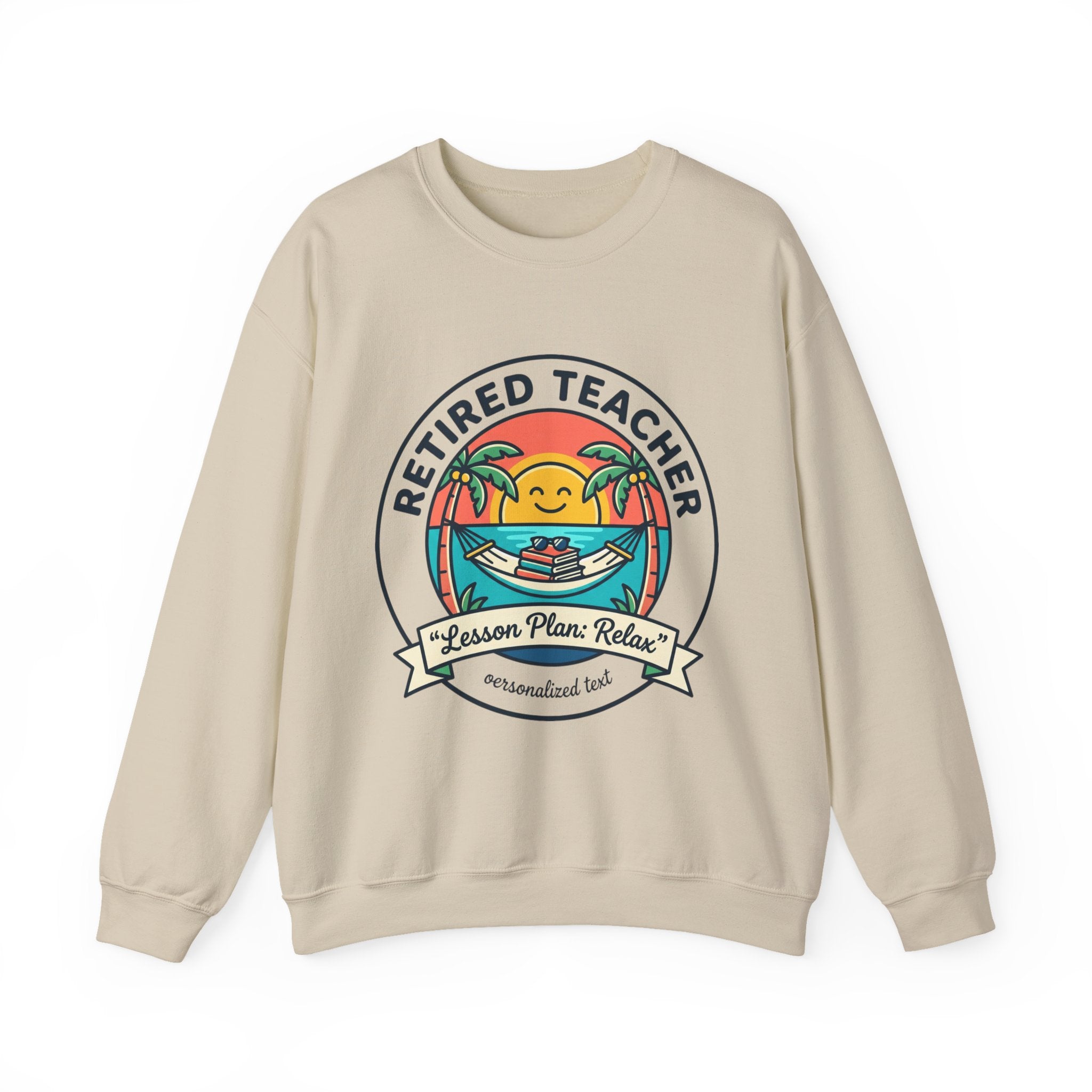 Retired Teacher Beach Life Sweatshirt | Retirement, Relaxation
