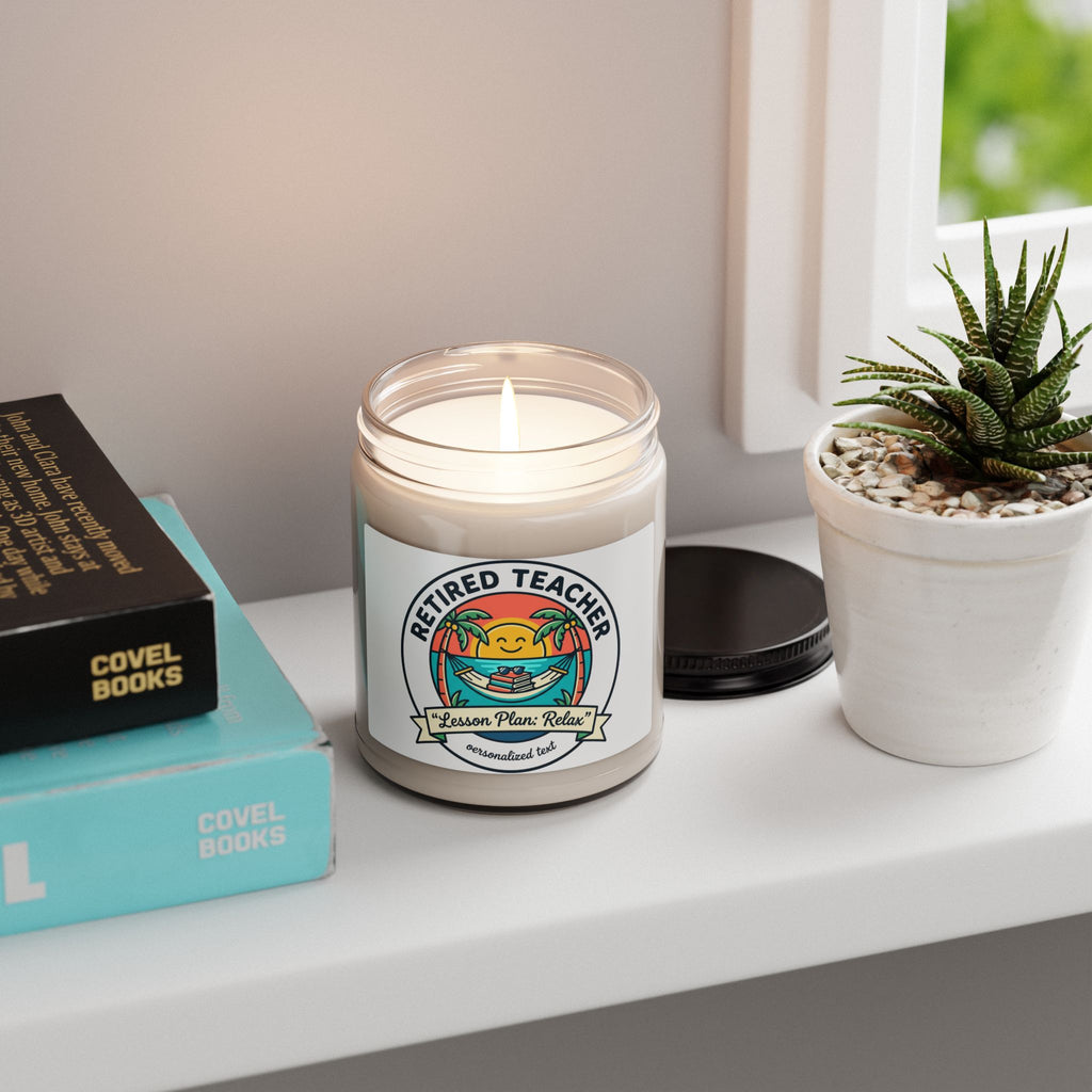 Retired Teacher Candle | Scented Soy Candle, Retirement, Relaxation