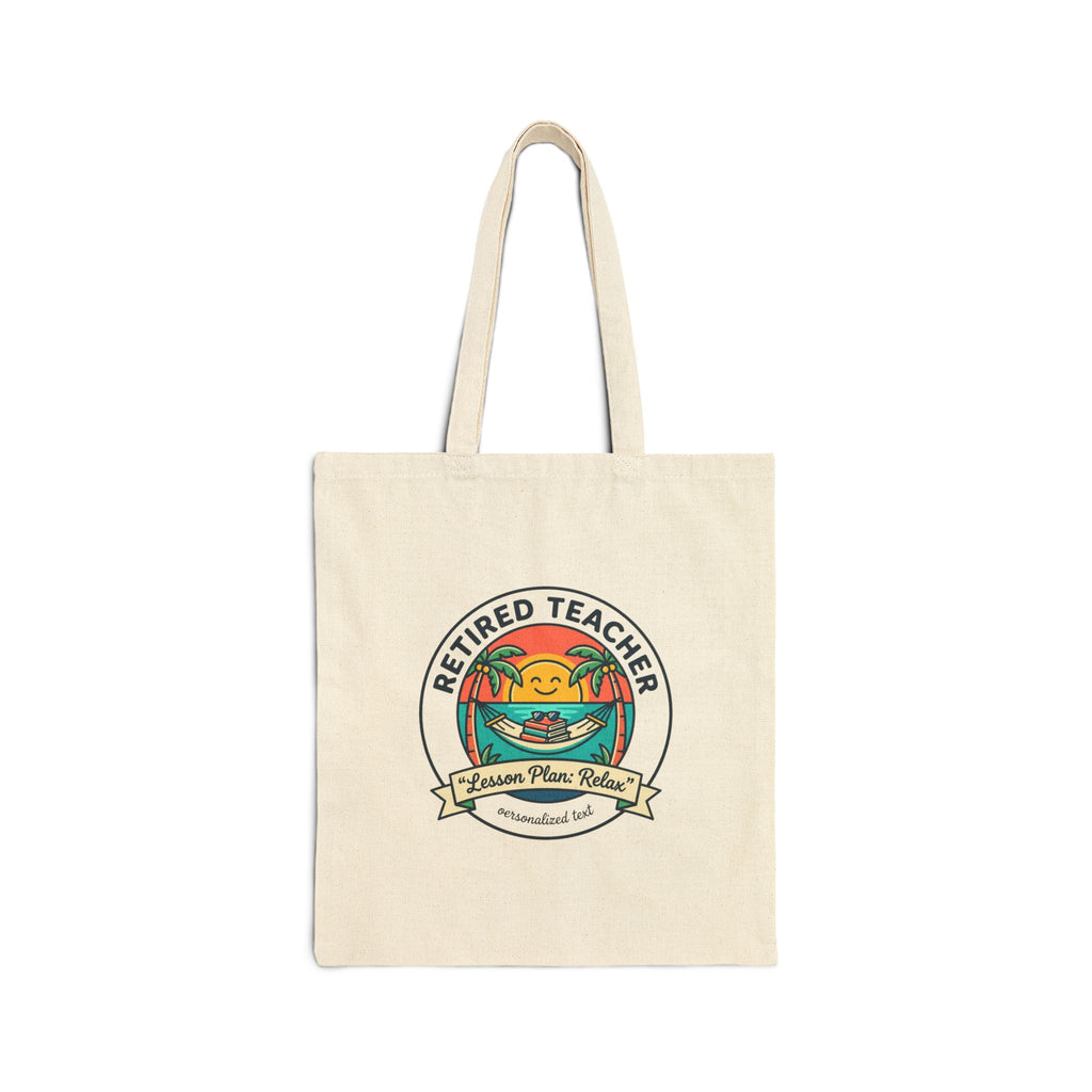 Retired Teacher Beach Life Tote | Retirement, Travel Leisure