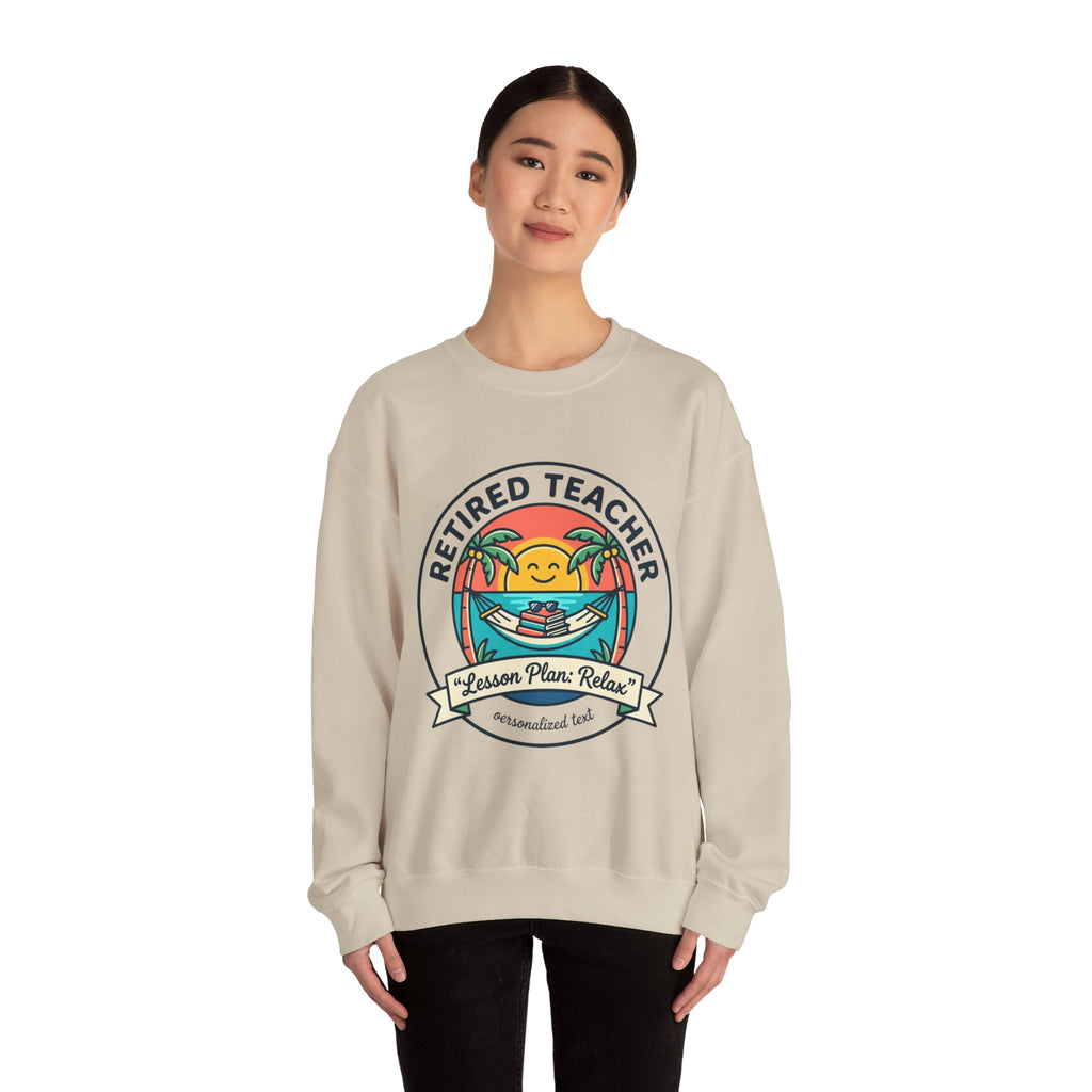 Retired Teacher Beach Life Sweatshirt | Retirement, Relaxation