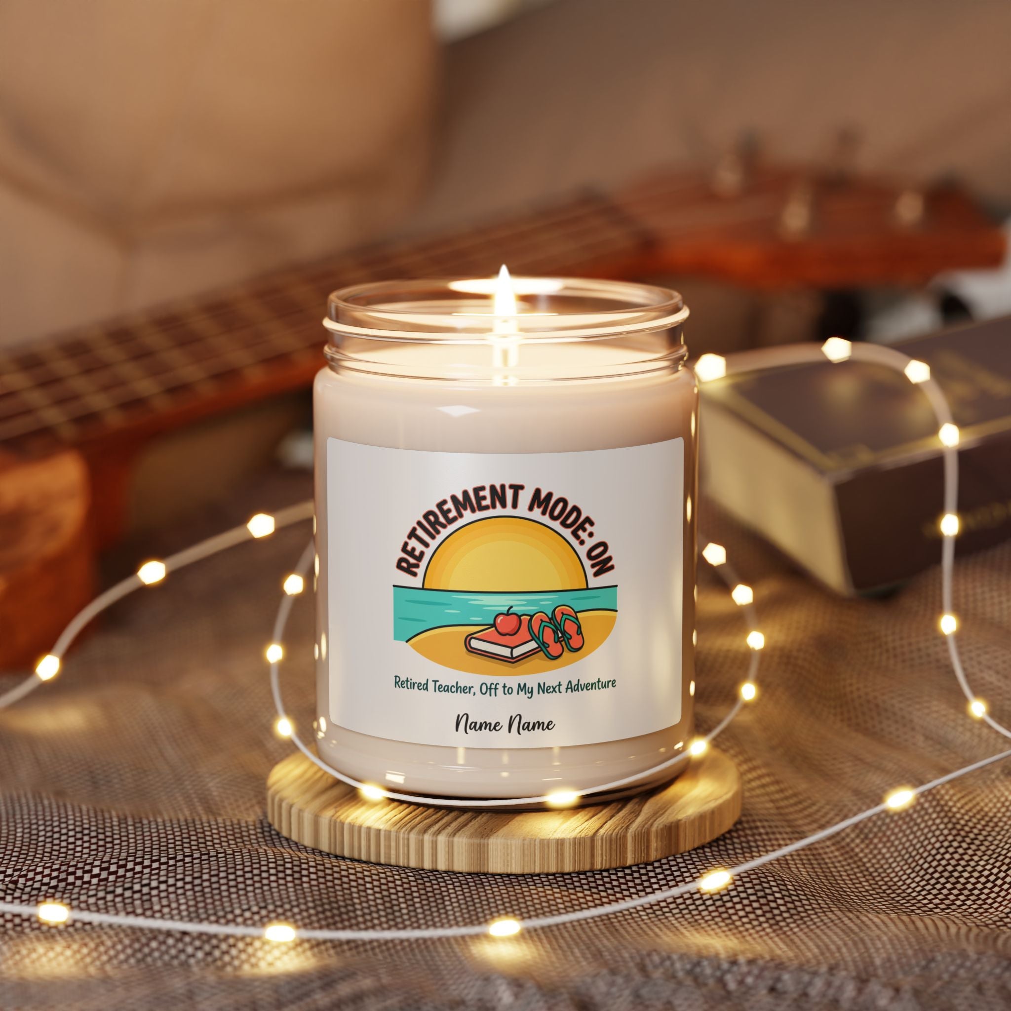 Retirement Mode On Candle | Scented Soy Candle, Personalized Name