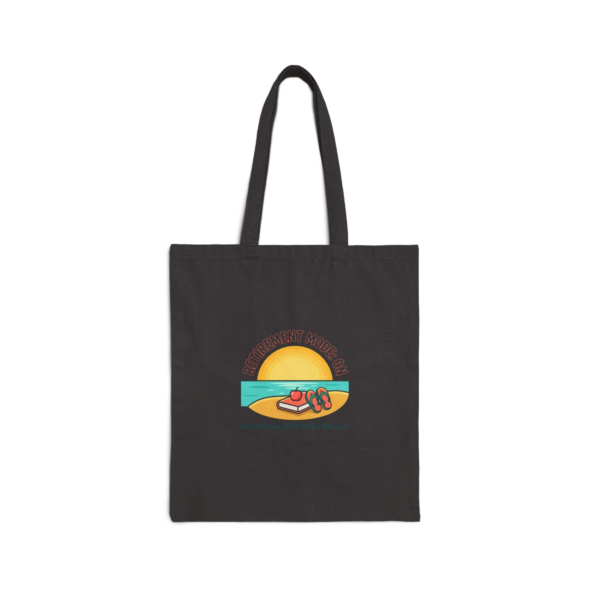 Retirement Mode On Tote | Canvas Beach Life, Personalized Name/Year