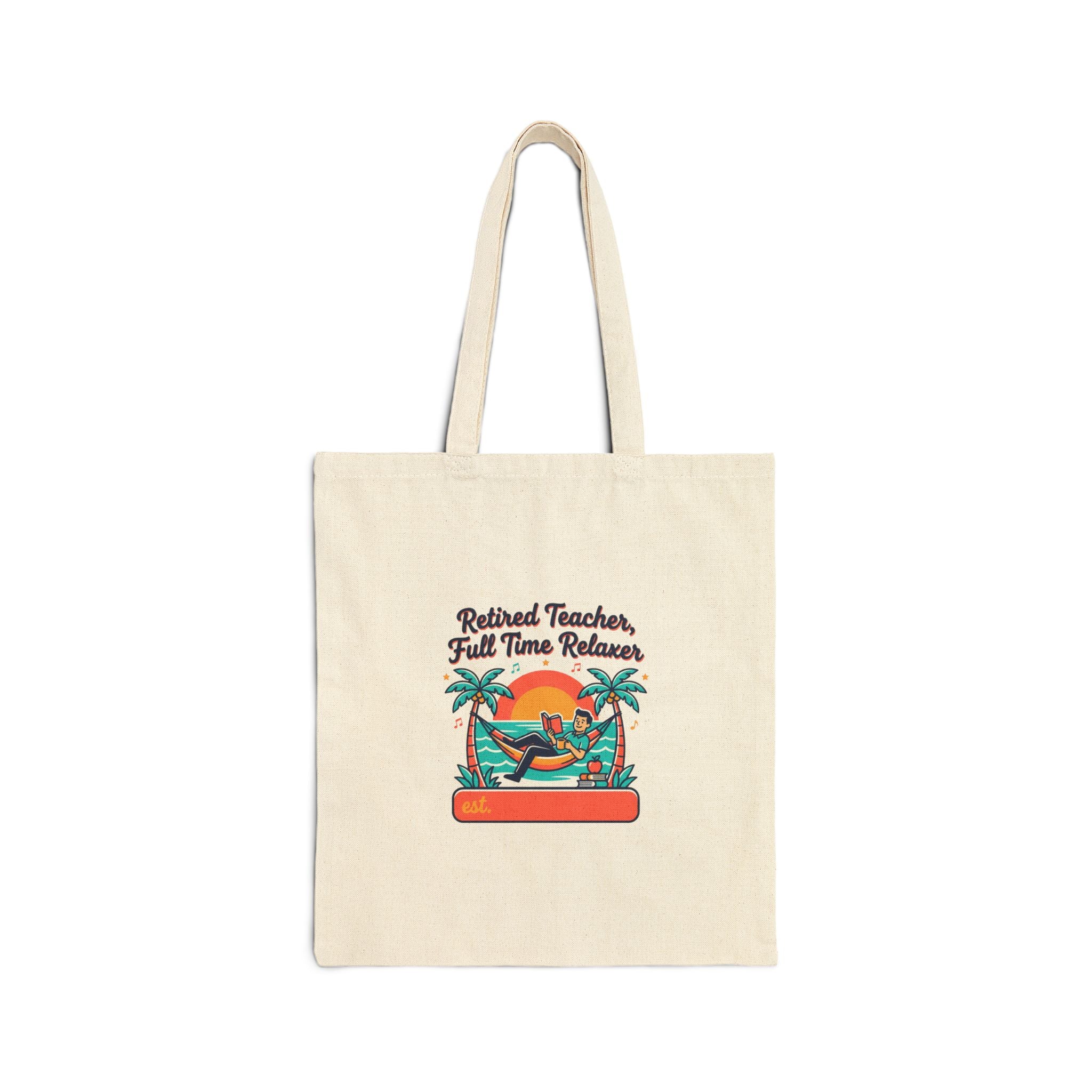 Retired Teacher Full Time Relaxer Tote | Retirement, Personalized Year