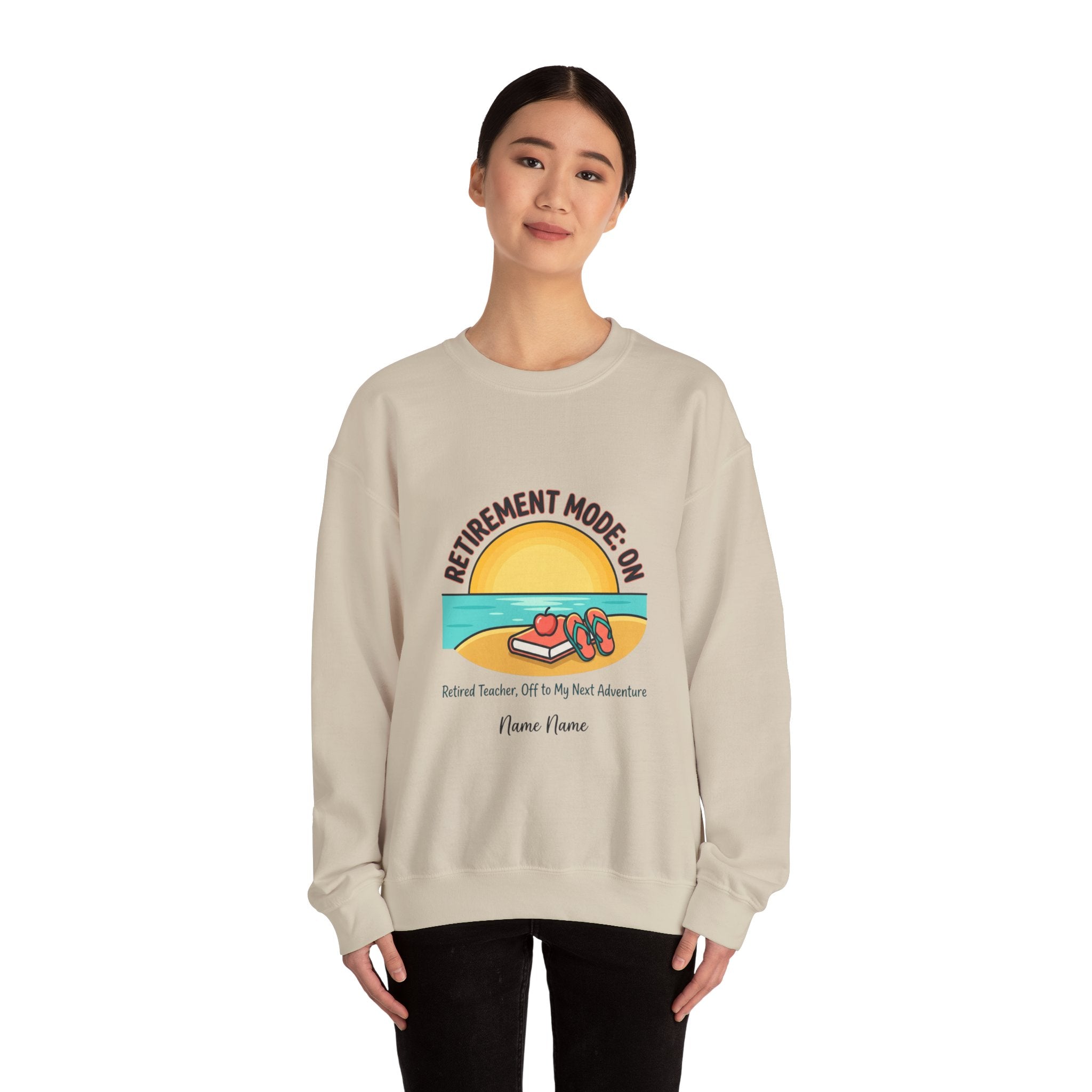 Retirement Mode On Sweatshirt | retired, beach life