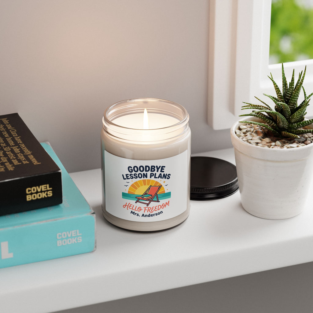 Goodbye Lesson Plans Hello Freedom Candle | Retirement, Teacher Retiree