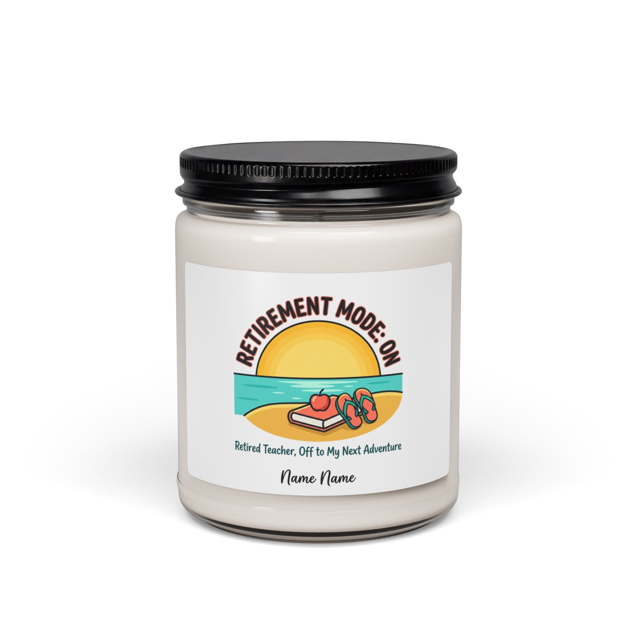 Retirement Mode On Candle | Scented Soy Candle, Personalized Name