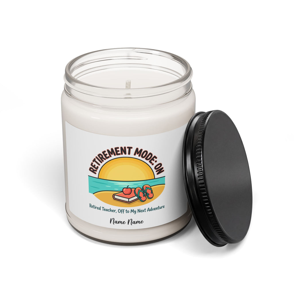 Retirement Mode On Candle | Scented Soy Candle, Personalized Name