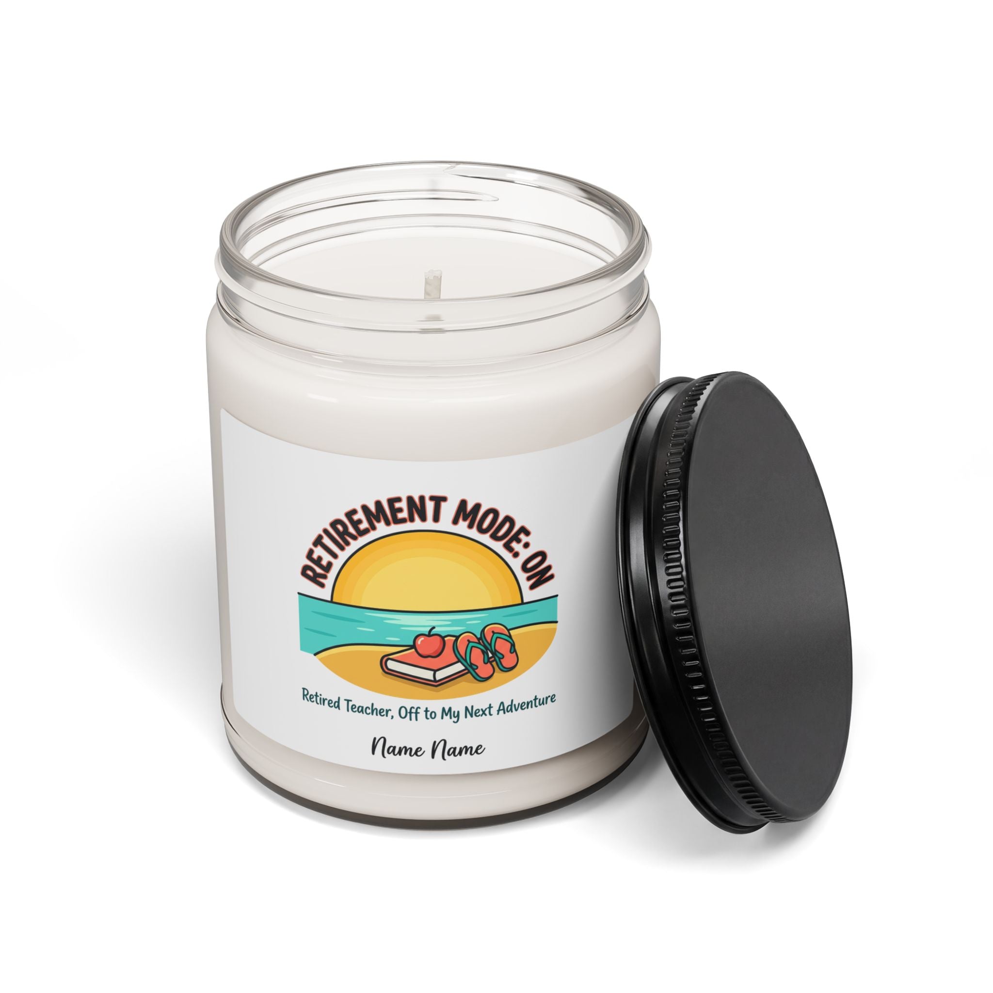 Retirement Mode On Candle | Scented Soy Candle, Personalized Name