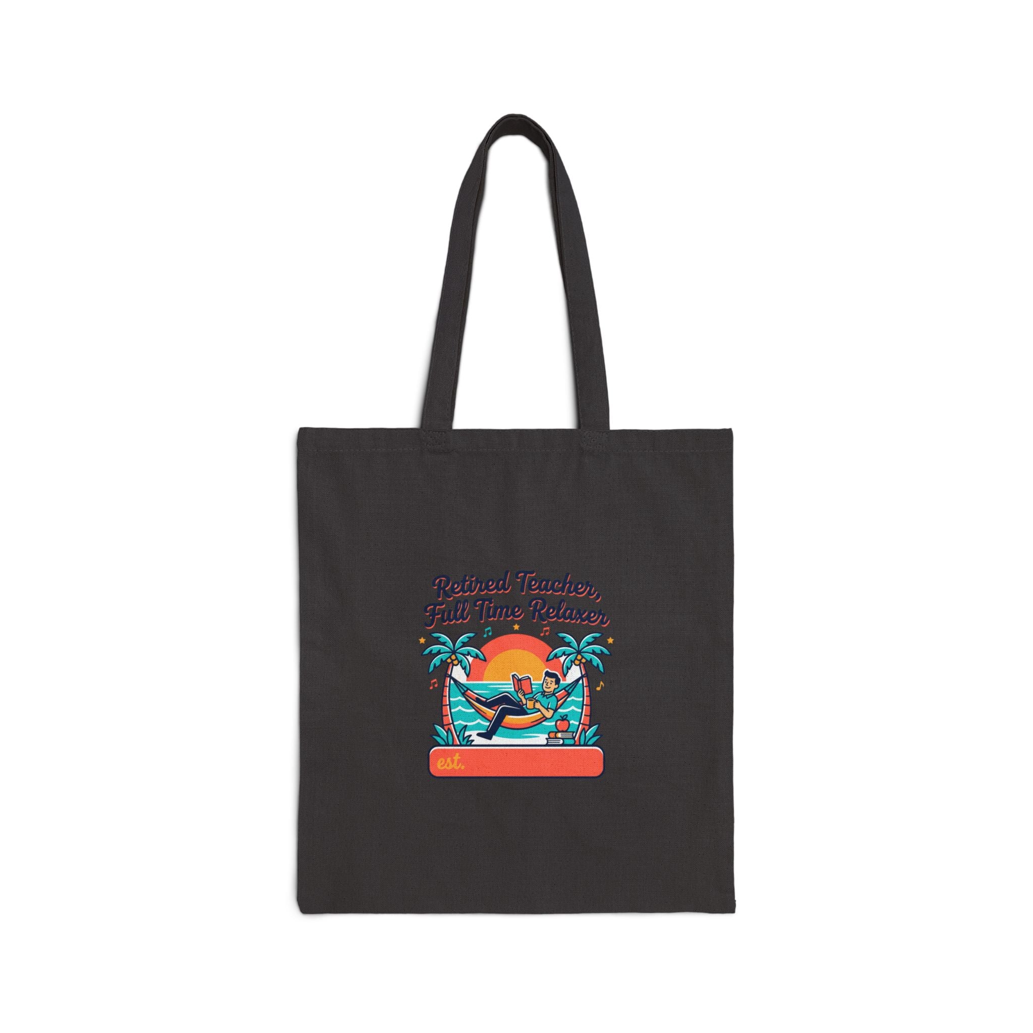 Retired Teacher Full Time Relaxer Tote | Retirement, Personalized Year
